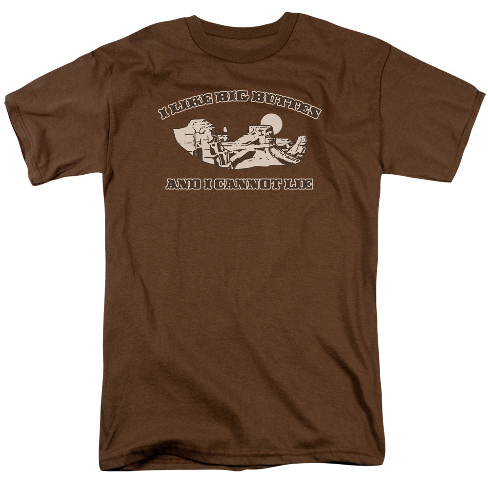 I Like Big Buttes - Short Sleeve Adult 18 - 1 - Coffee T-shirt