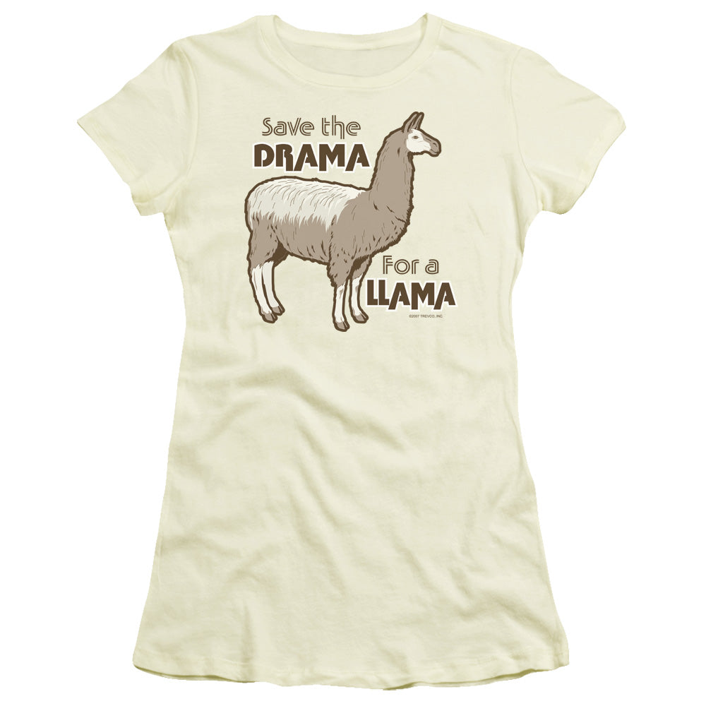 DRAMA LLAMA - JUNIOR SHEER - CREAM T-Shirt