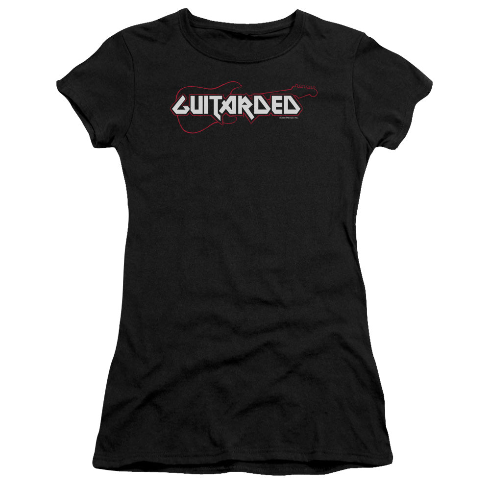 Guitarded - Short Sleeve Junior Sheer - Black T-shirt