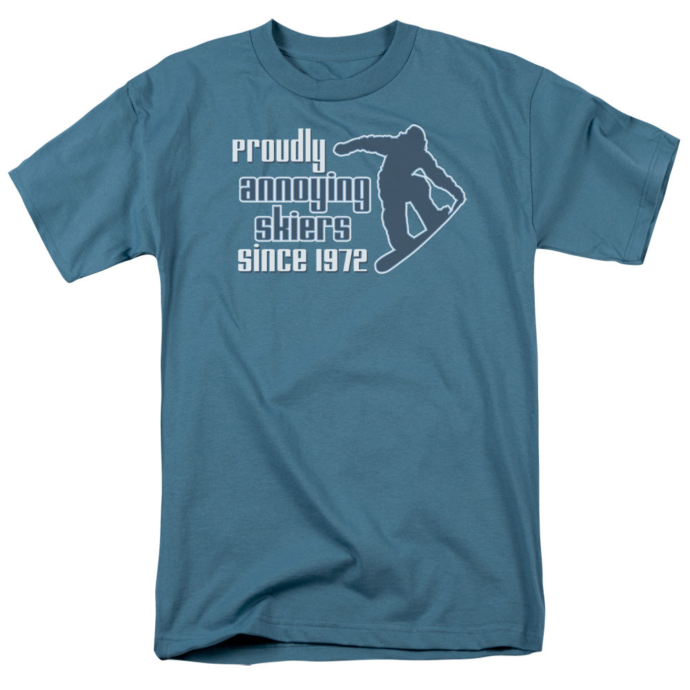 Proudly Annonying Skiers - Short Sleeve Adult 18 - 1 - Slate T-shirt
