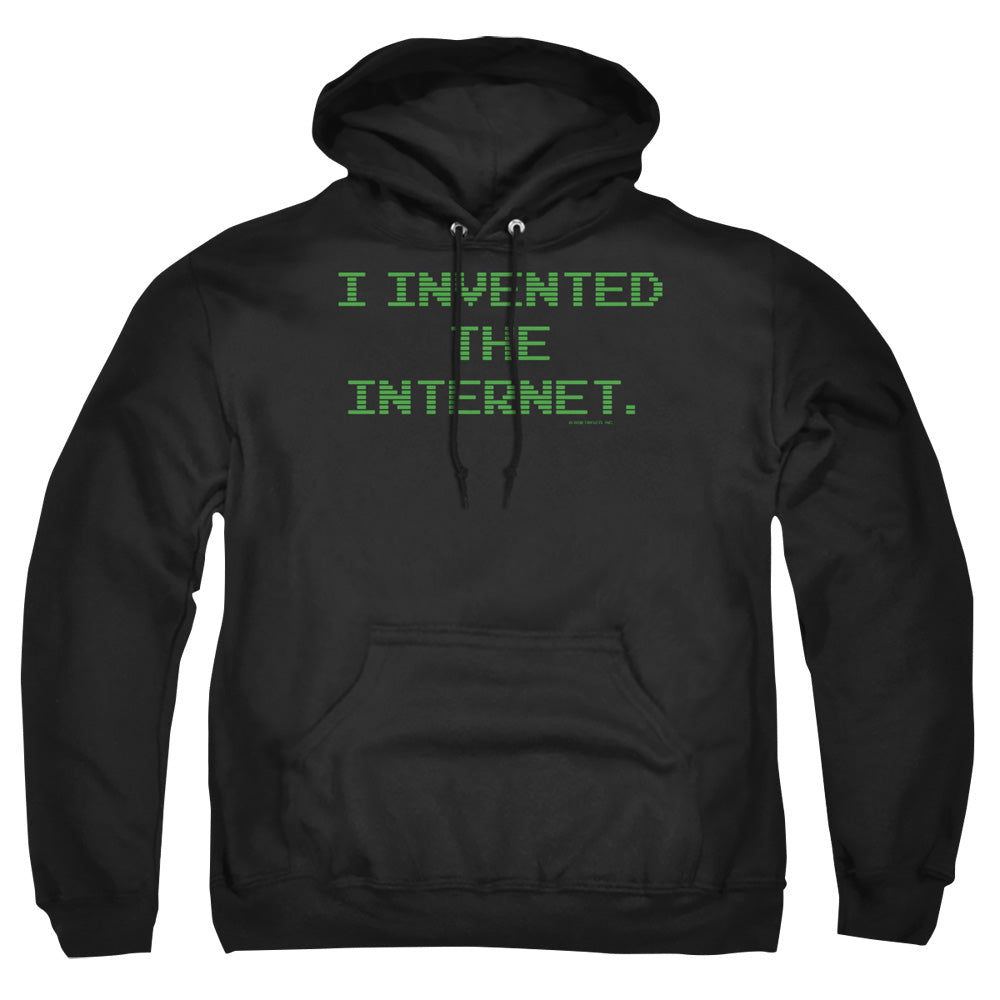 Invented The Internet - Adult Pull-over Hoodie - Black