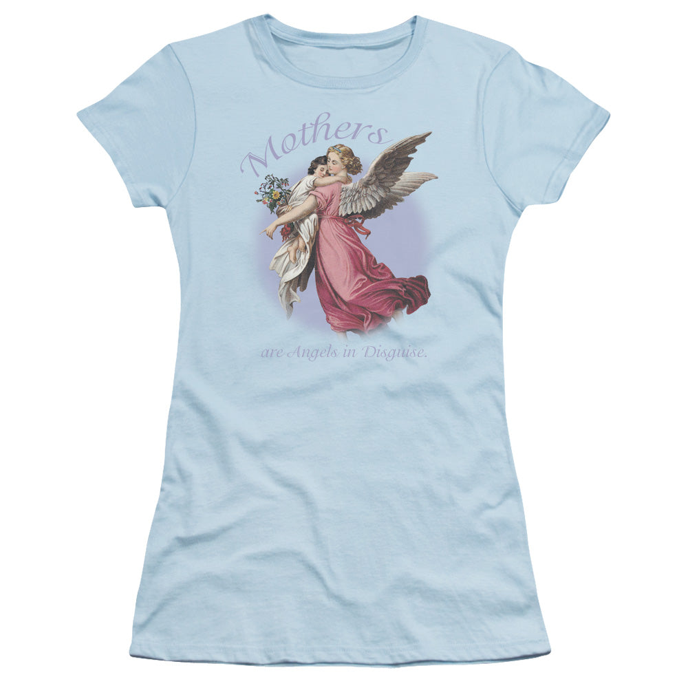 Mother Angel - Short Sleeve Junior Sheer - Light Blue T-shirt