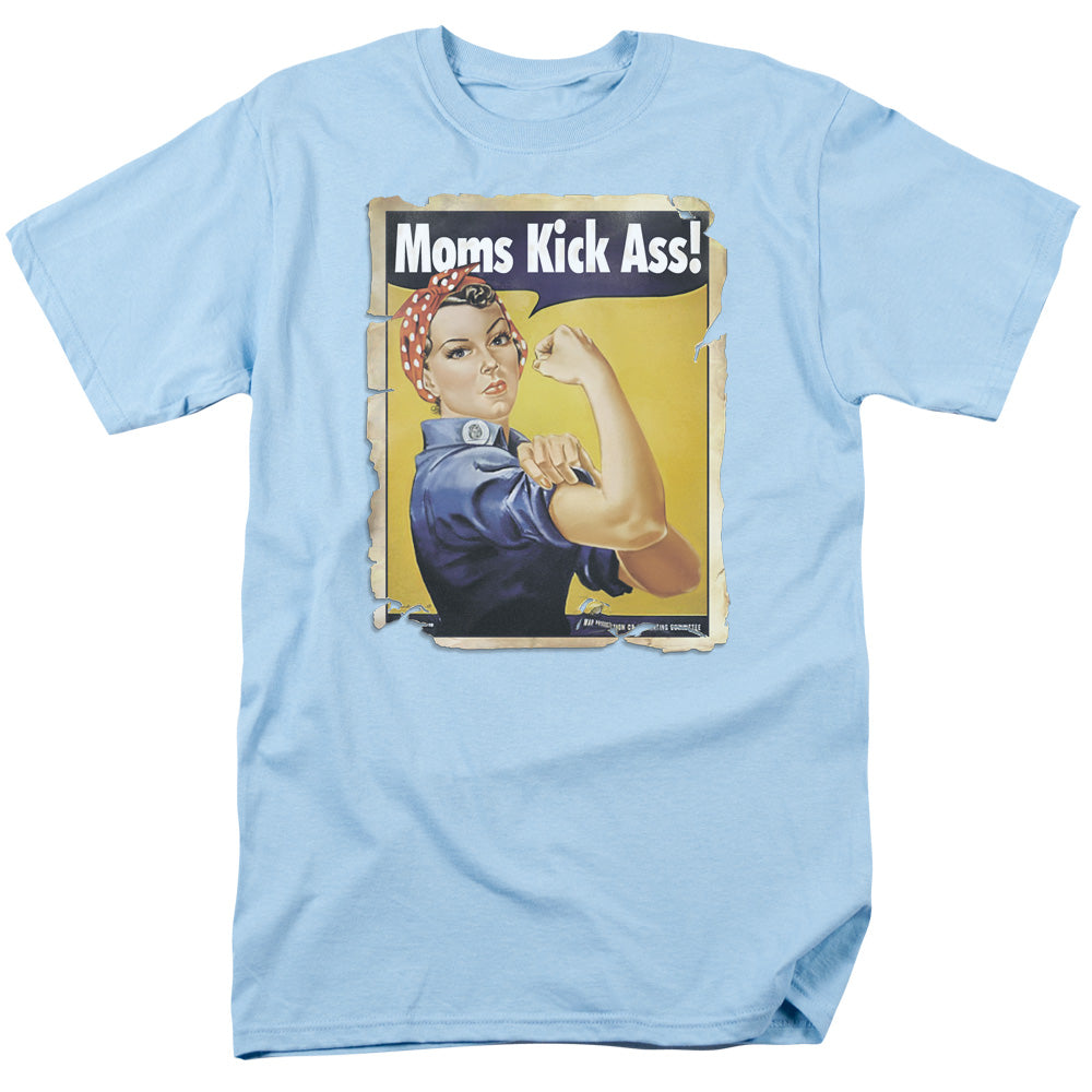 Moms Kick - Short Sleeve Adult 18 - 1 - Light Blue T-shirt