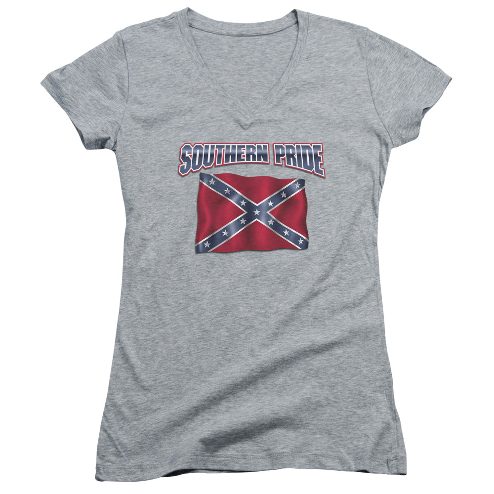 Sourthern Pride - Junior V-neck - Athletic Heather