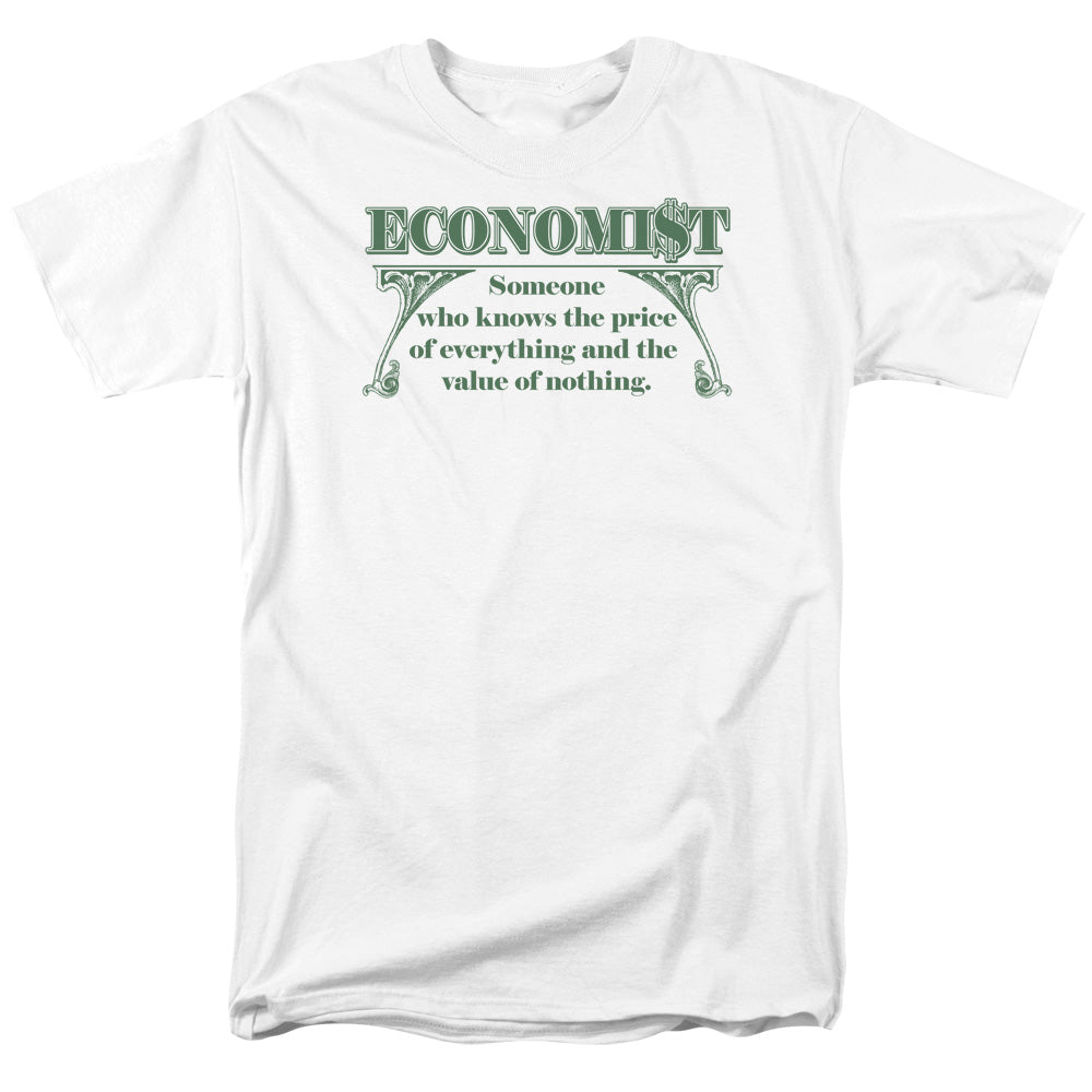 Economist Knows The Price - Short Sleeve Adult 18 - 1 - White T-shirt