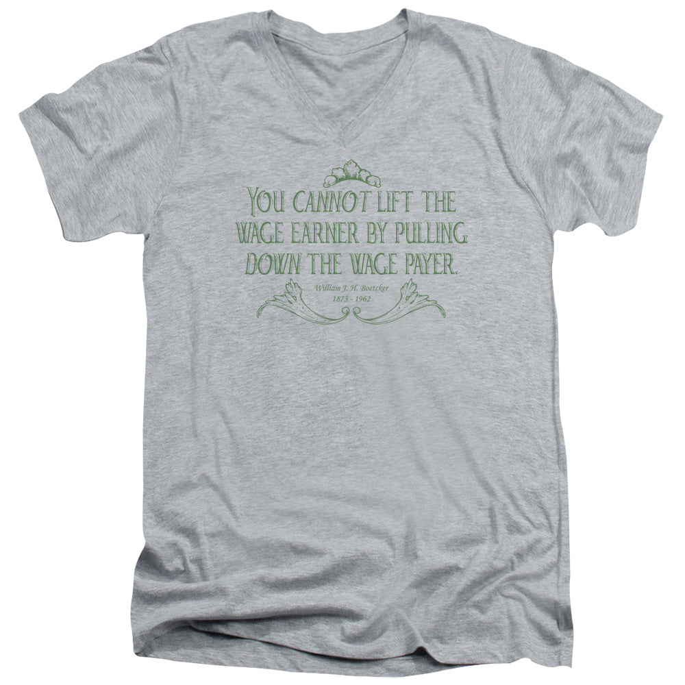 Monkey See... - Short Sleeve Adult V-neck - Athletic Heather T-shirt