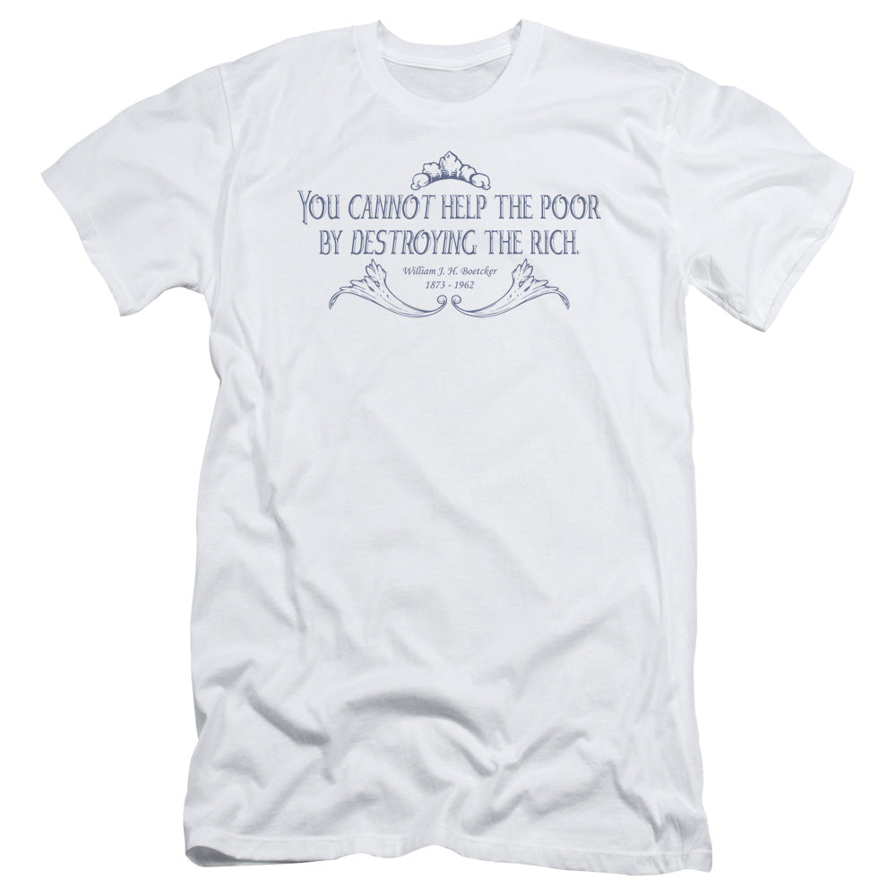 Cannot Help The Poor - Short Sleeve Adult 30 - 1 - White T-shirt
