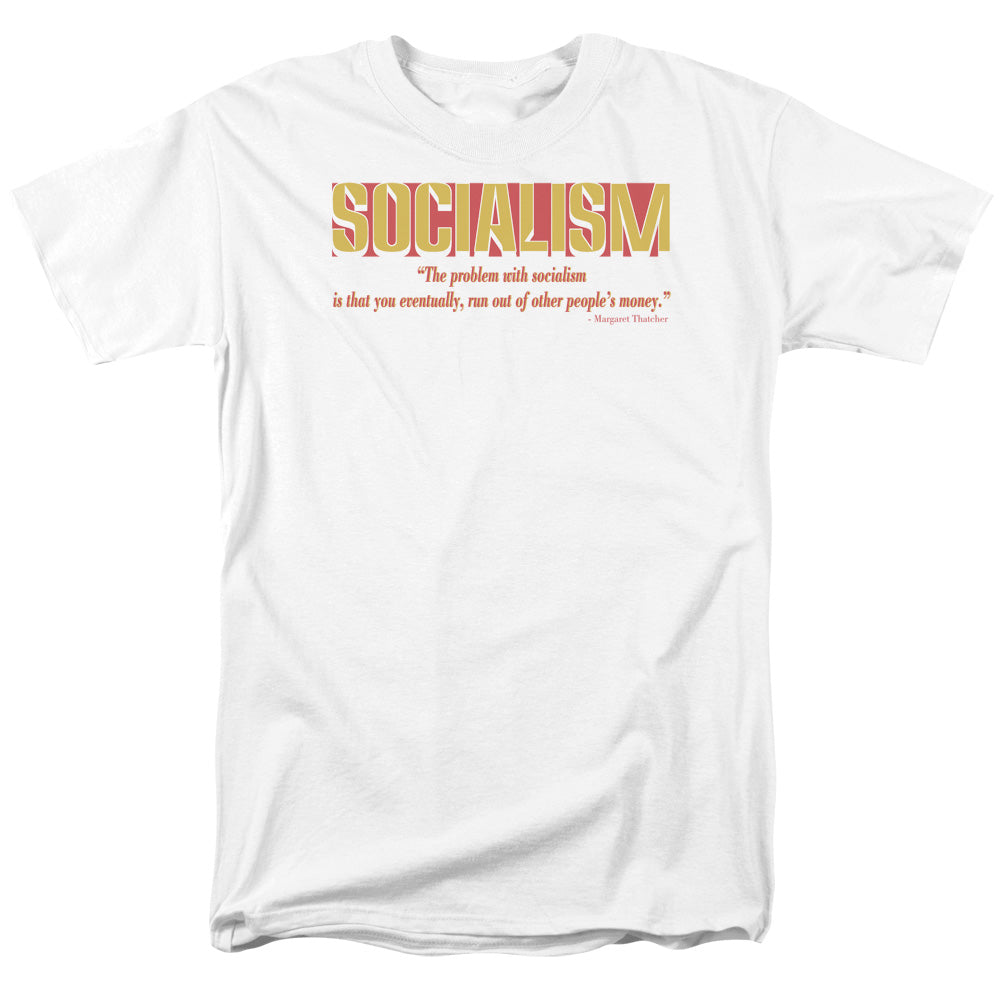 Problem With Socialism - Short Sleeve Adult 18 - 1 - White T-shirt