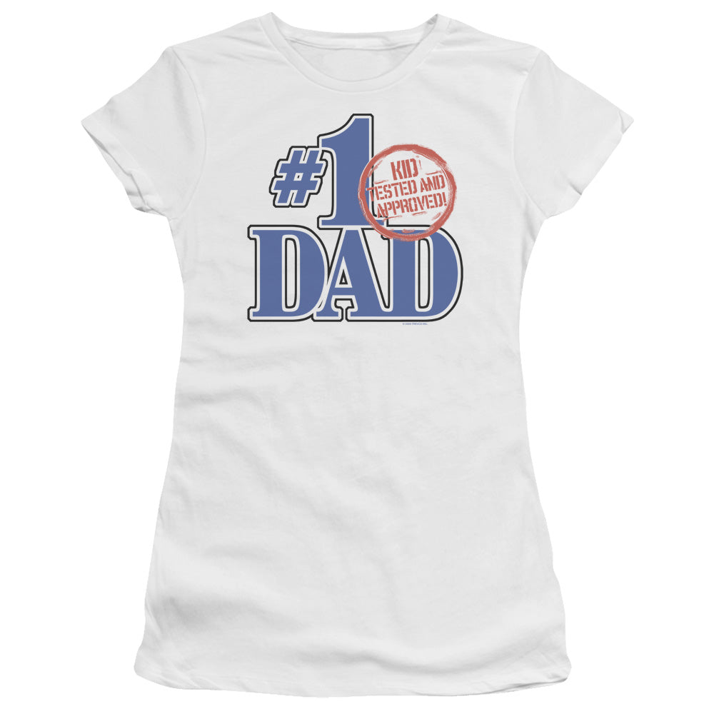 Kid Tested - Short Sleeve Junior Sheer - White T-shirt