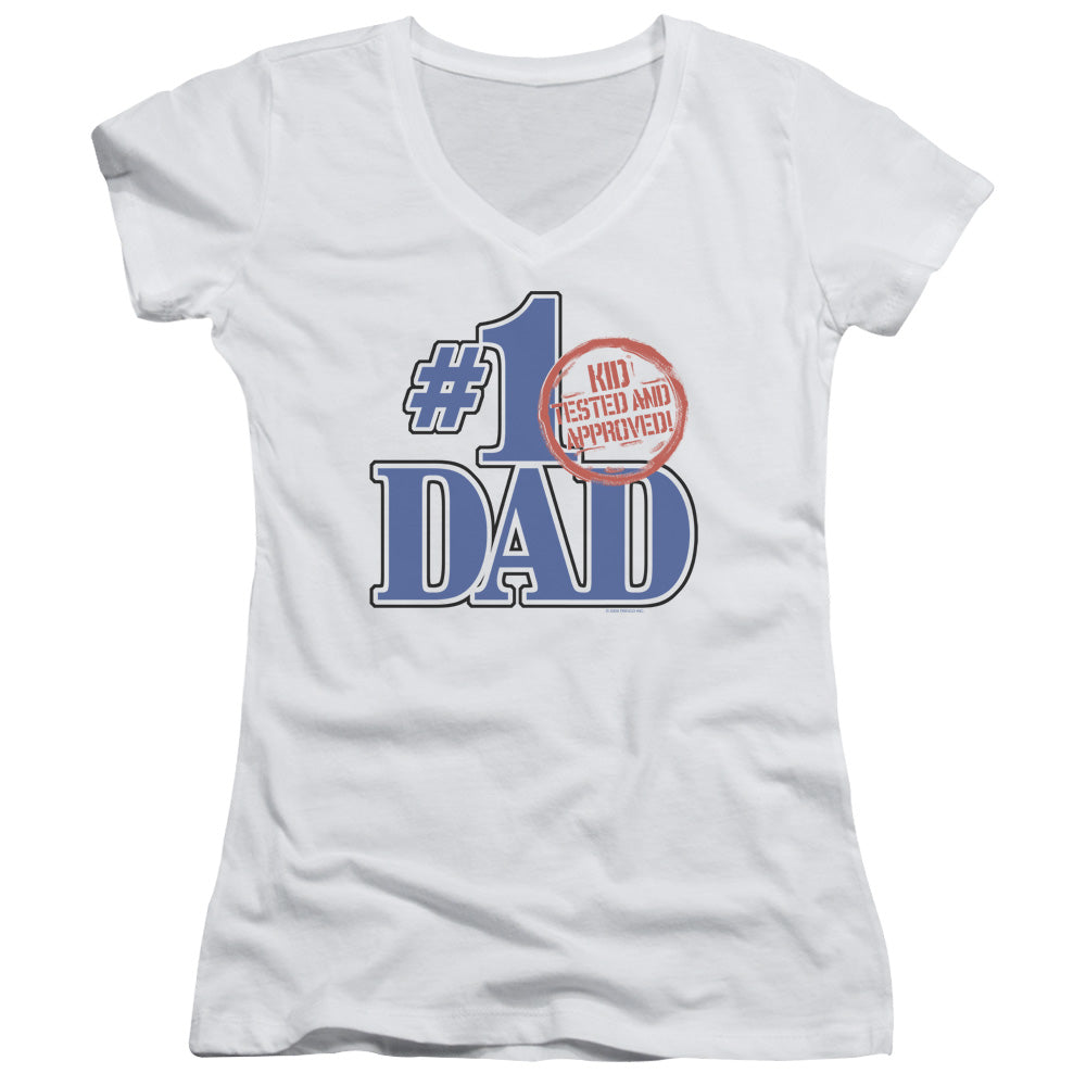 Kid Tested - Junior V-neck - White