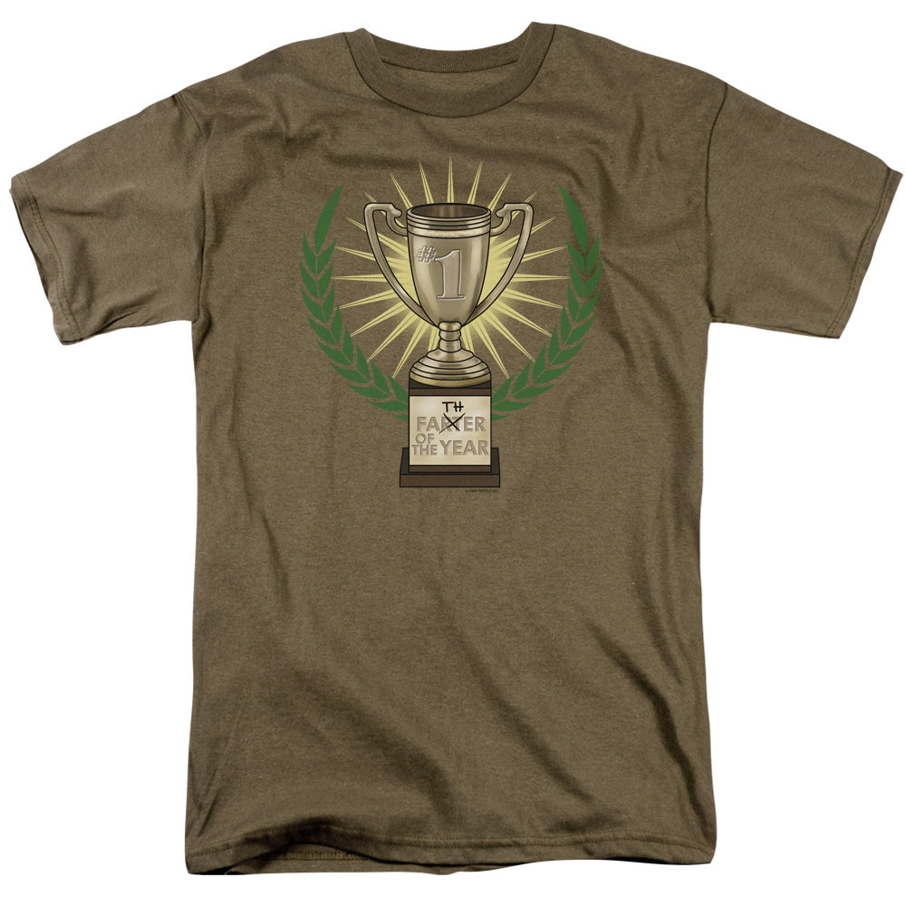 Father Of The Year - Short Sleeve Adult 18 - 1 - Safari Green T-shirt