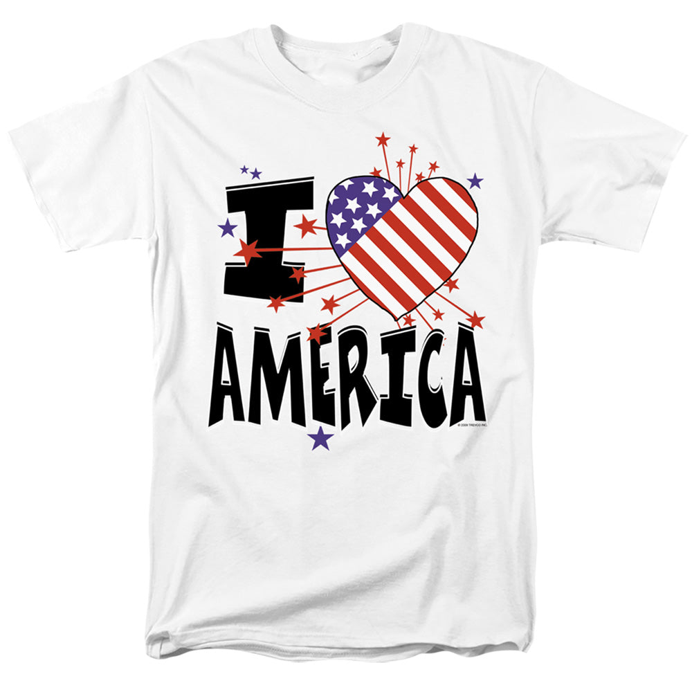 I Heart America - Short Sleeve Adult 18 - 1 - White T-shirt