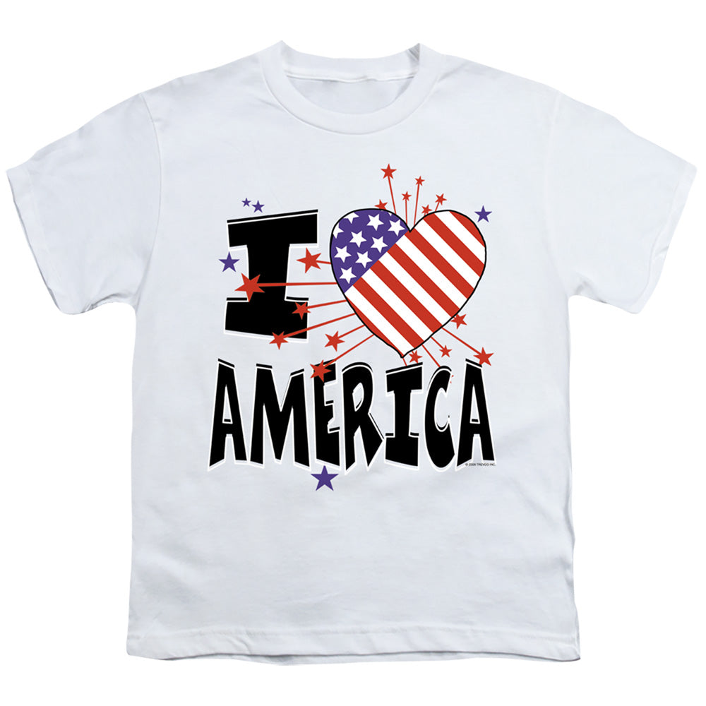 I HEART AMERICA - YOUTH 18/1 - WHITE T-Shirt