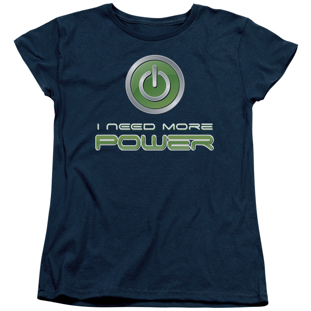 More Power - Short Sleeve Womens Tee - Navy T-shirt