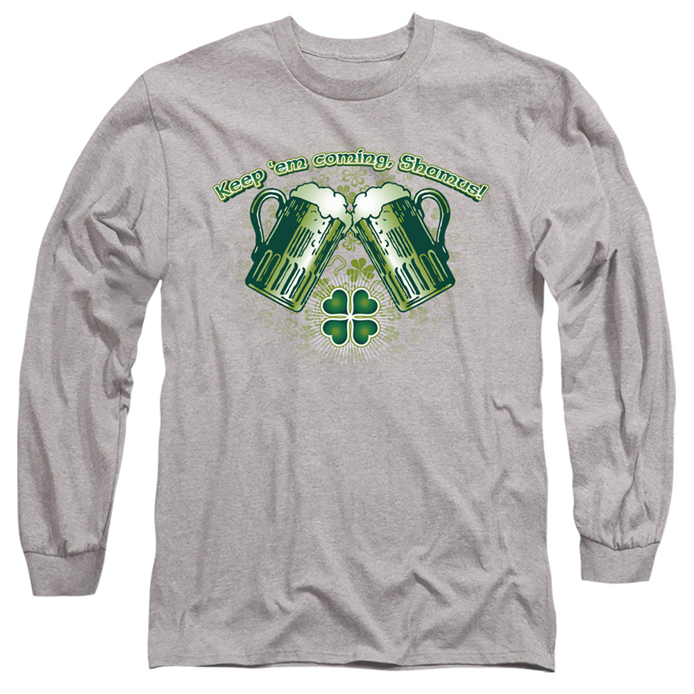 Green Beer - Long Sleeve Adult 18 - 1 - Athletic Heather T-shirt