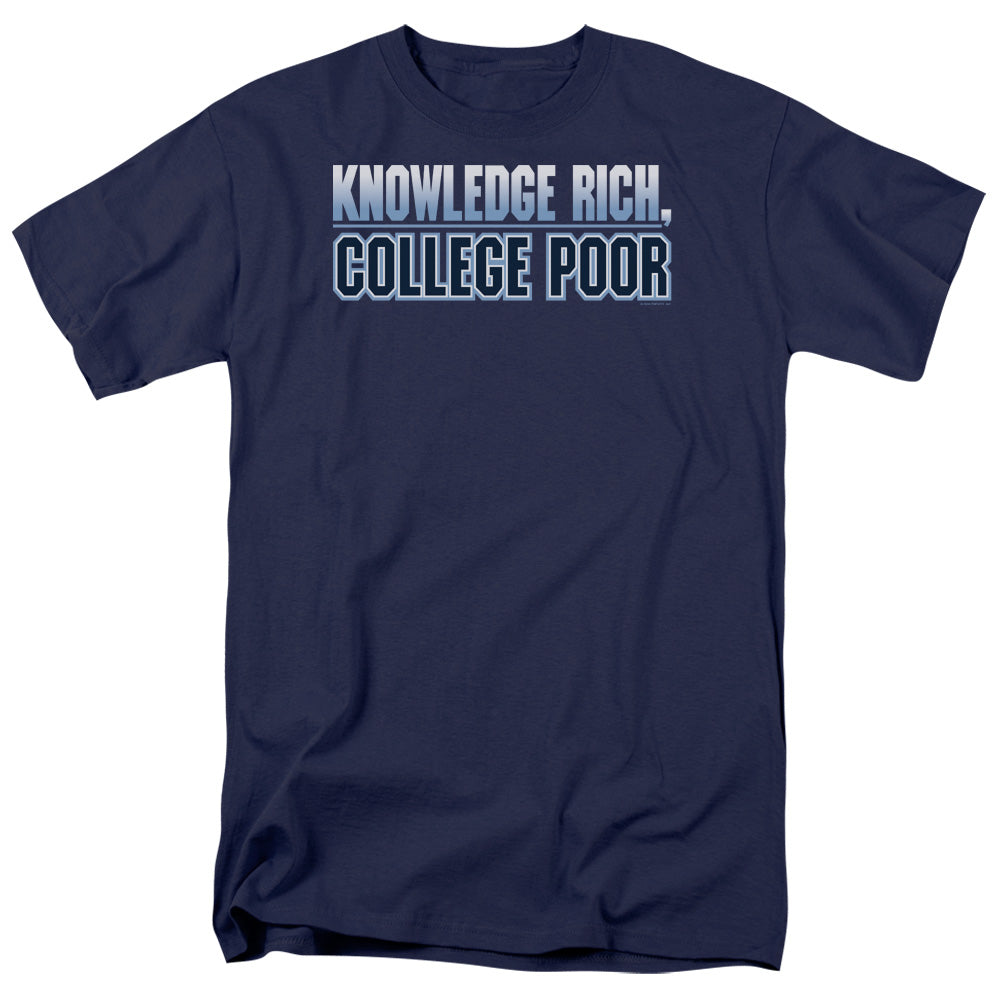 College Poor - Short Sleeve Adult 18 - 1 - Navy T-shirt