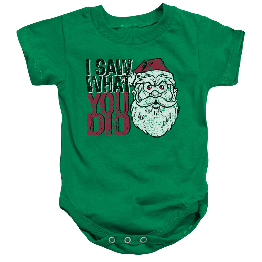 I Saw You - Infant Snapsuit - Kelly Green - Sm