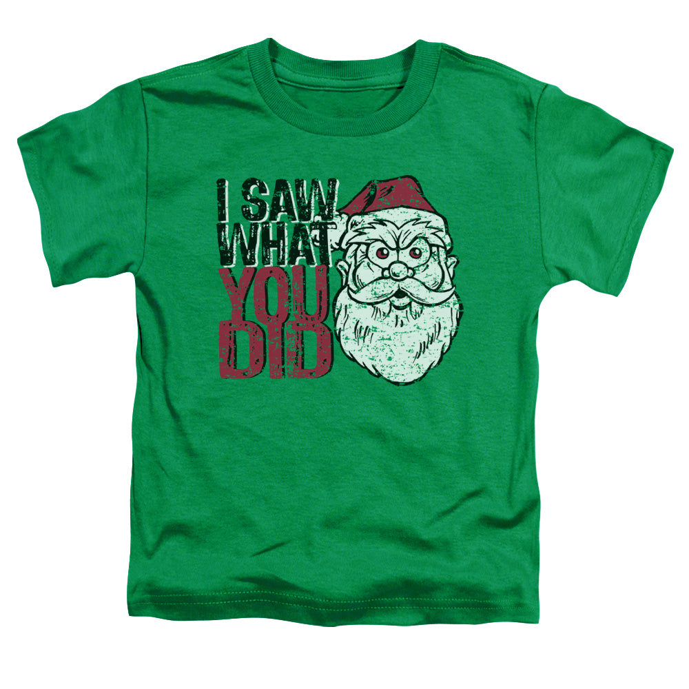 I Saw You - Short Sleeve Toddler Tee - Kelly Green T-shirt