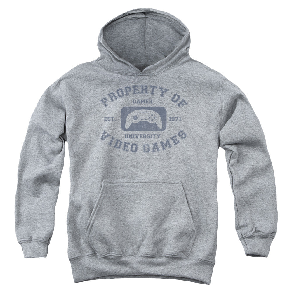 Gamer University - Youth Pull-over Hoodie - Heather
