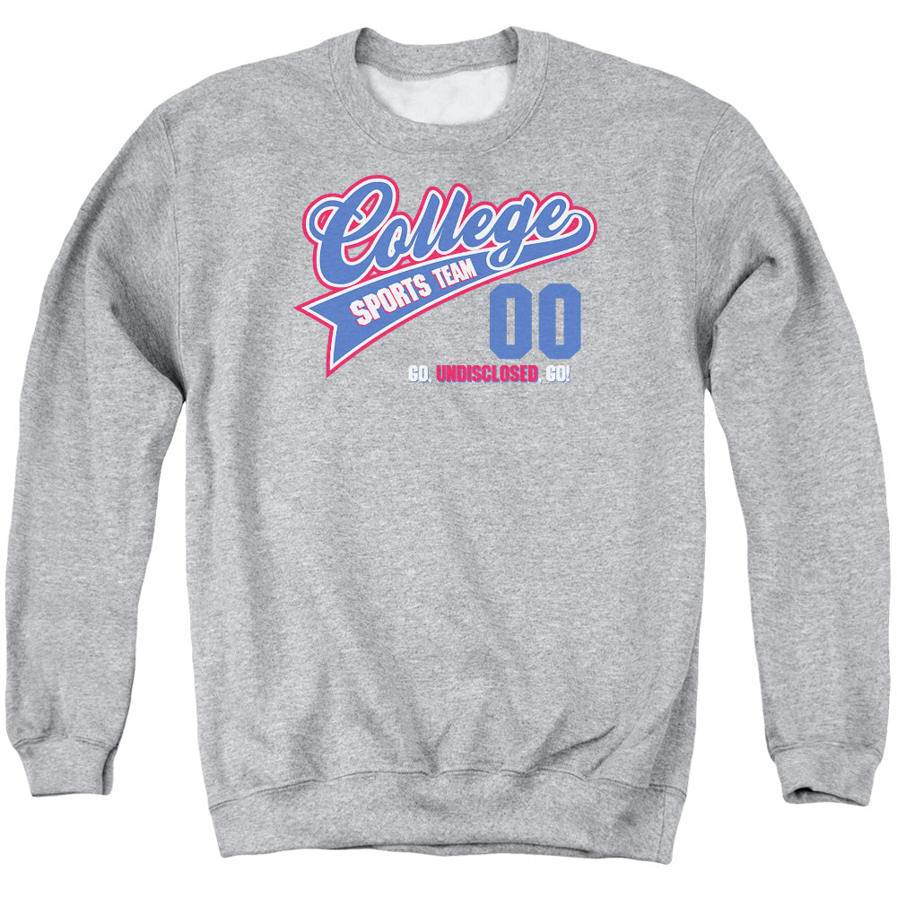 College Sports Team - Adult Crewneck Sweatshirt - Athletic Heather