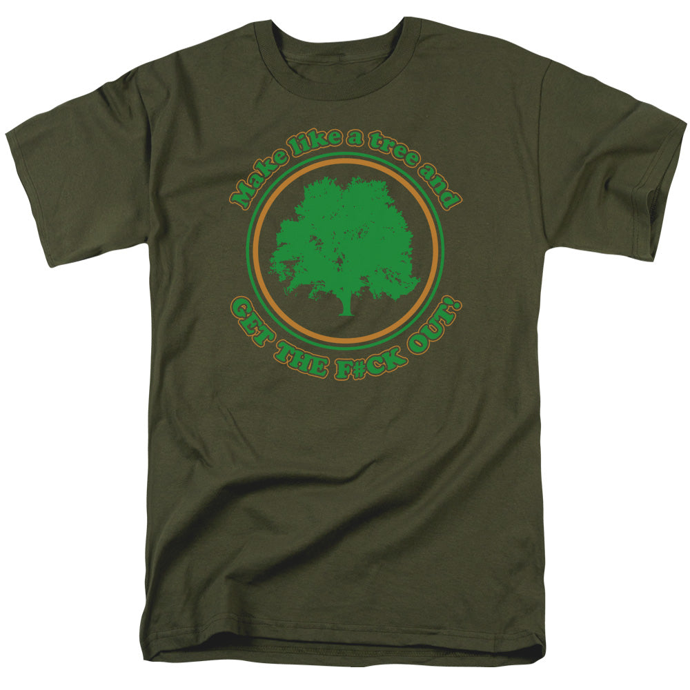 Make Like A Tree - Short Sleeve Adult 18 - 1 - Military Green T-shirt