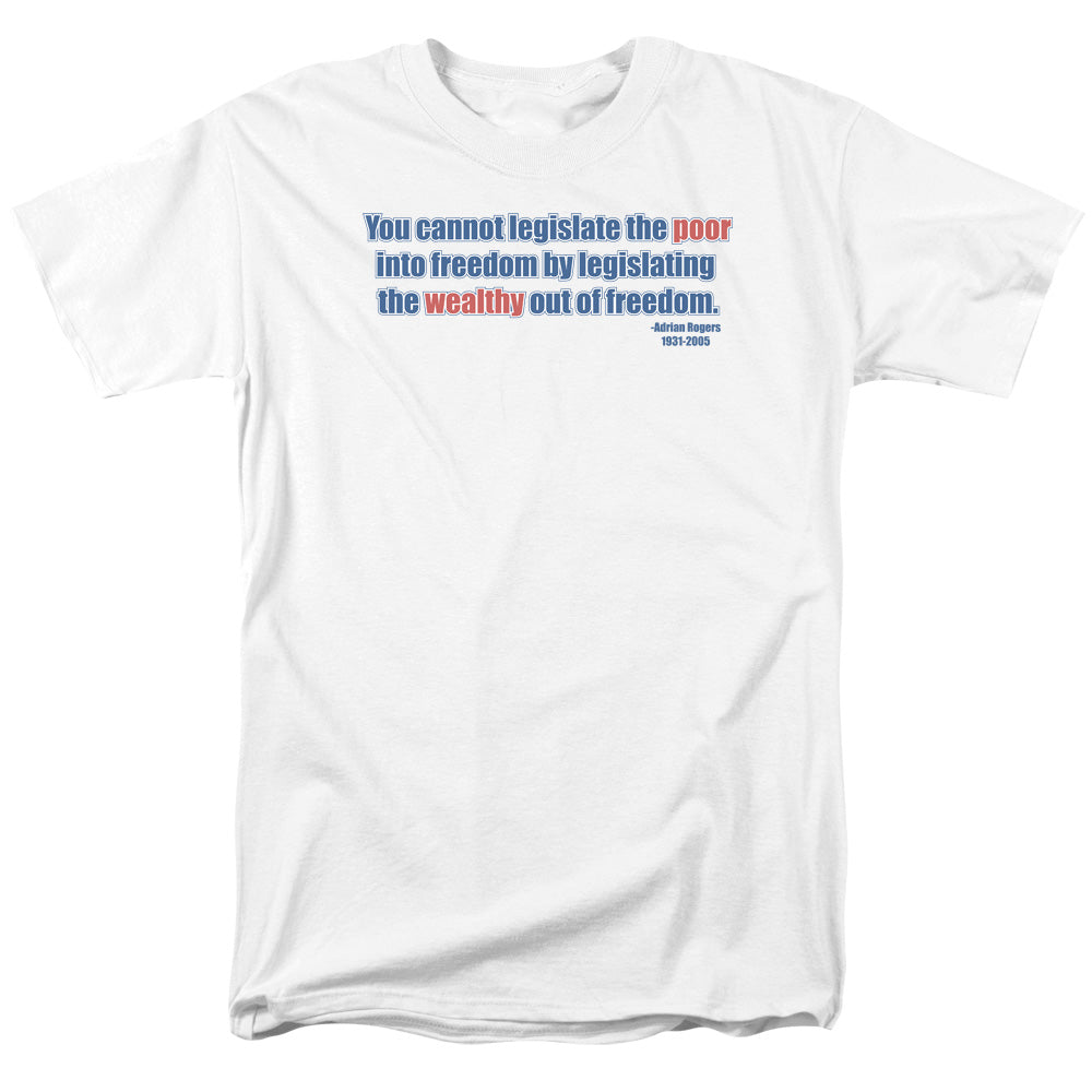 Poor Into Freedom - Short Sleeve Adult 18 - 1 - White T-shirt