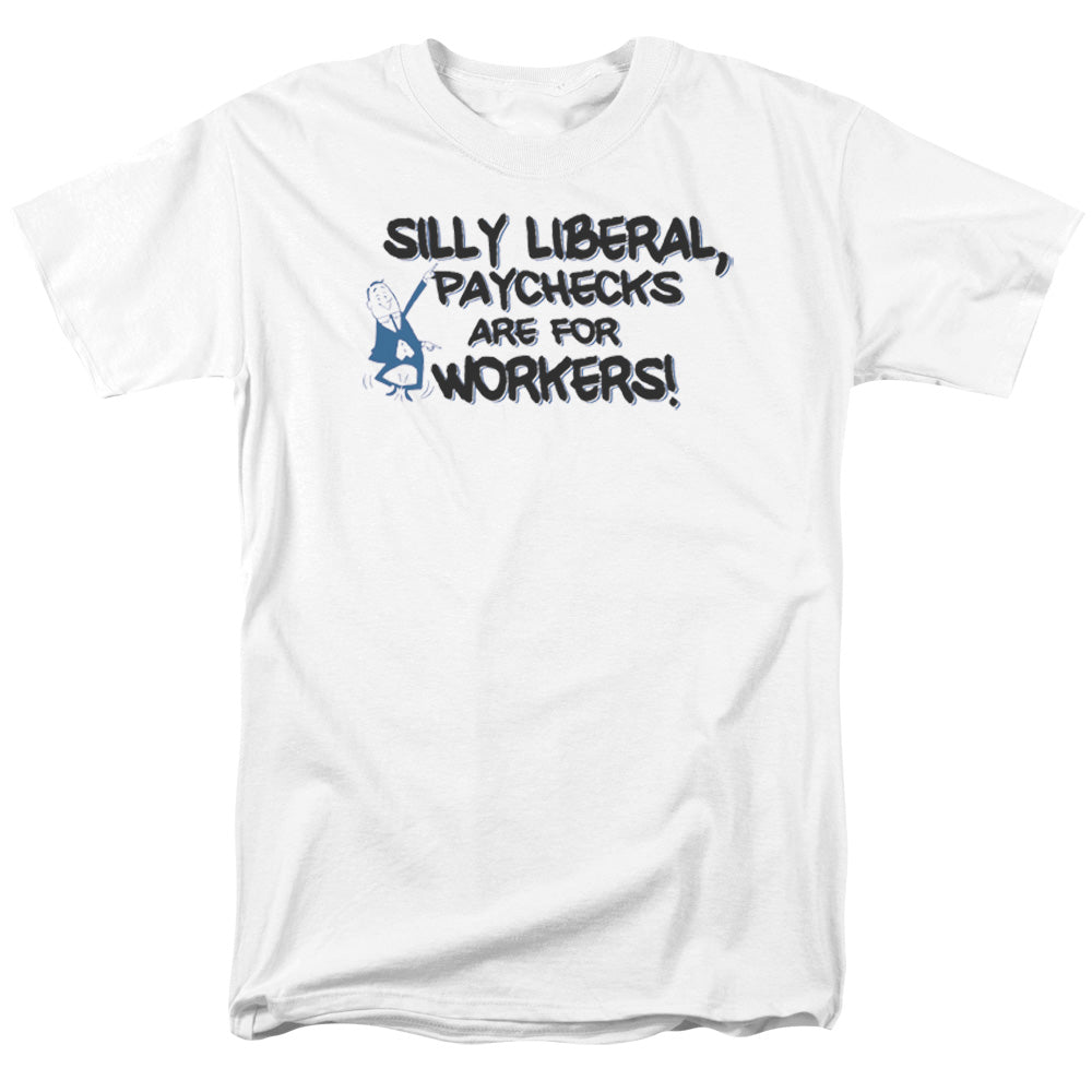 Silly Liberal - Short Sleeve Adult 18 - 1 - White T-shirt