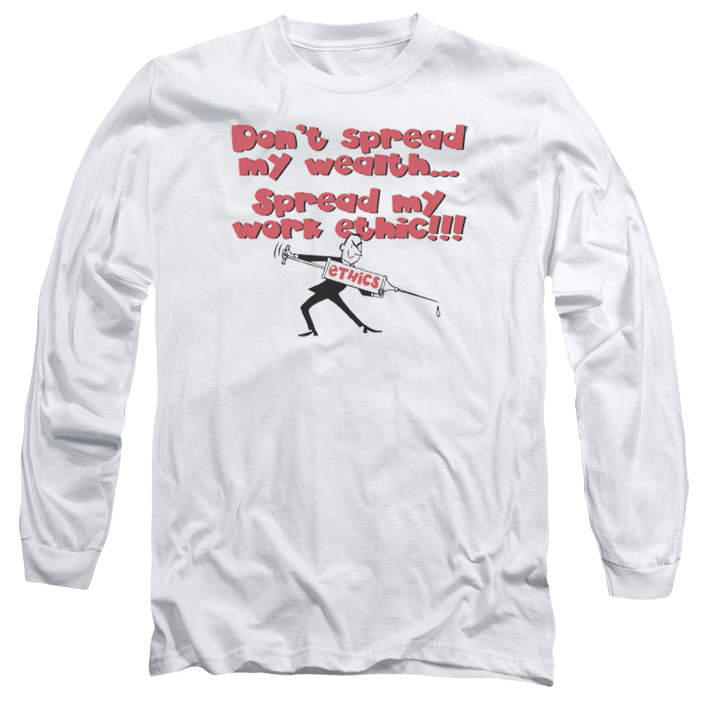 Work Ethic - Long Sleeve Adult 18 - 1 - White T-shirt