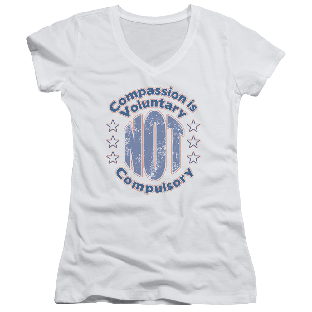 Compassion - Junior V-neck - White