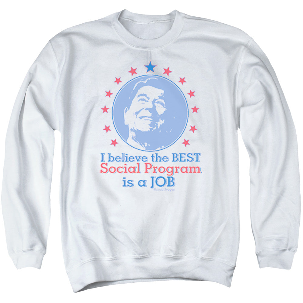 Job - Adult Crewneck Sweatshirt - White