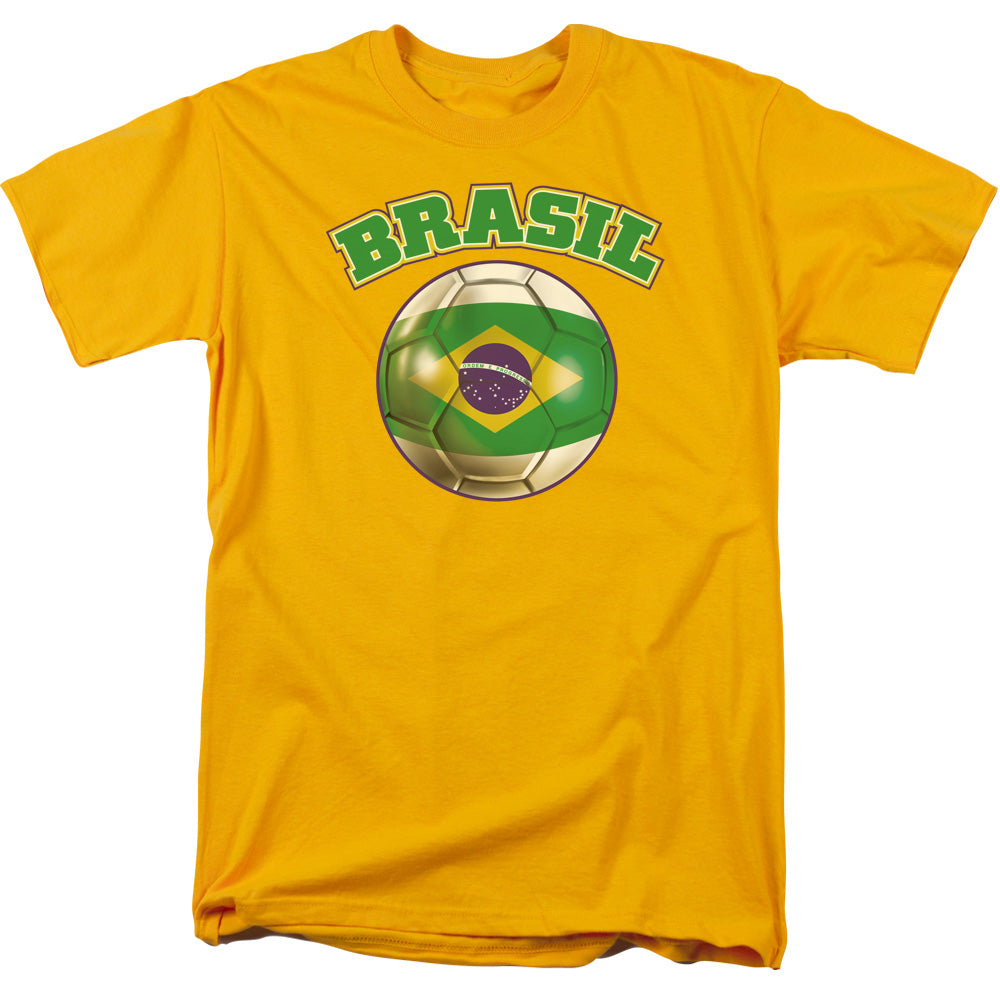 Brazil - Short Sleeve Adult 18 - 1 - Gold T-shirt
