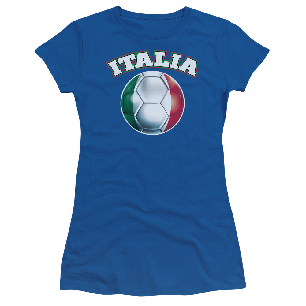 Italia - Short Sleeve Junior Sheer - Royal Blue T-shirt