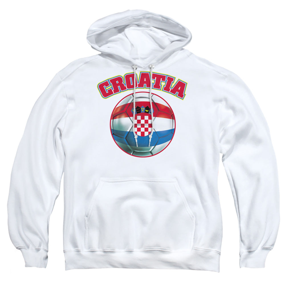 Croatia - Adult Pull-over Hoodie - White