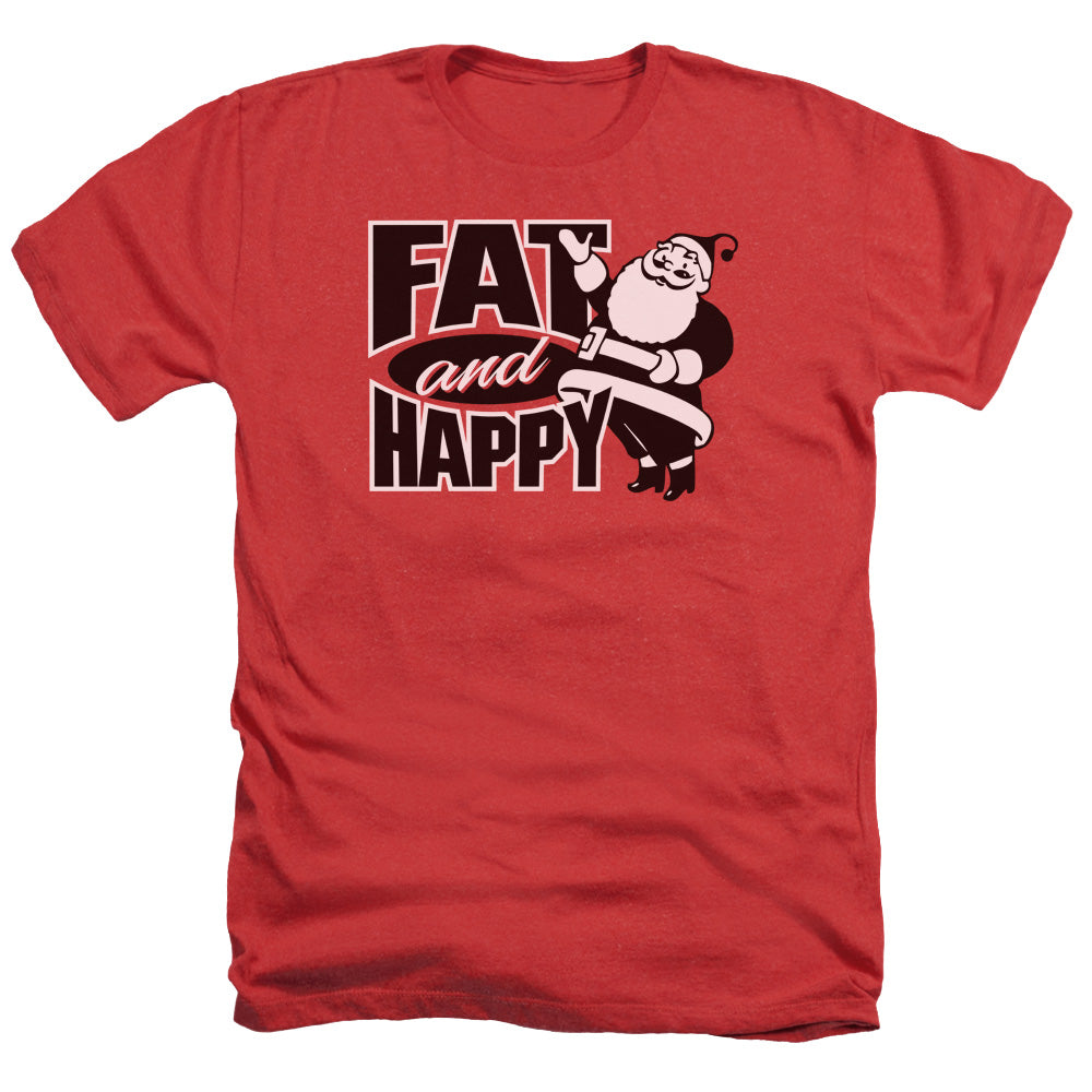 Fat And Happy - Adult Heather - Red