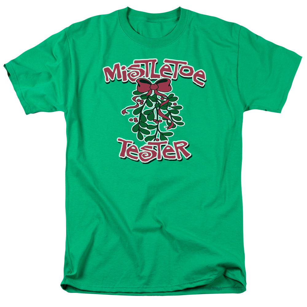 Mistletoe Tester - Short Sleeve Adult 18 - 1 - Kelly Green T-shirt