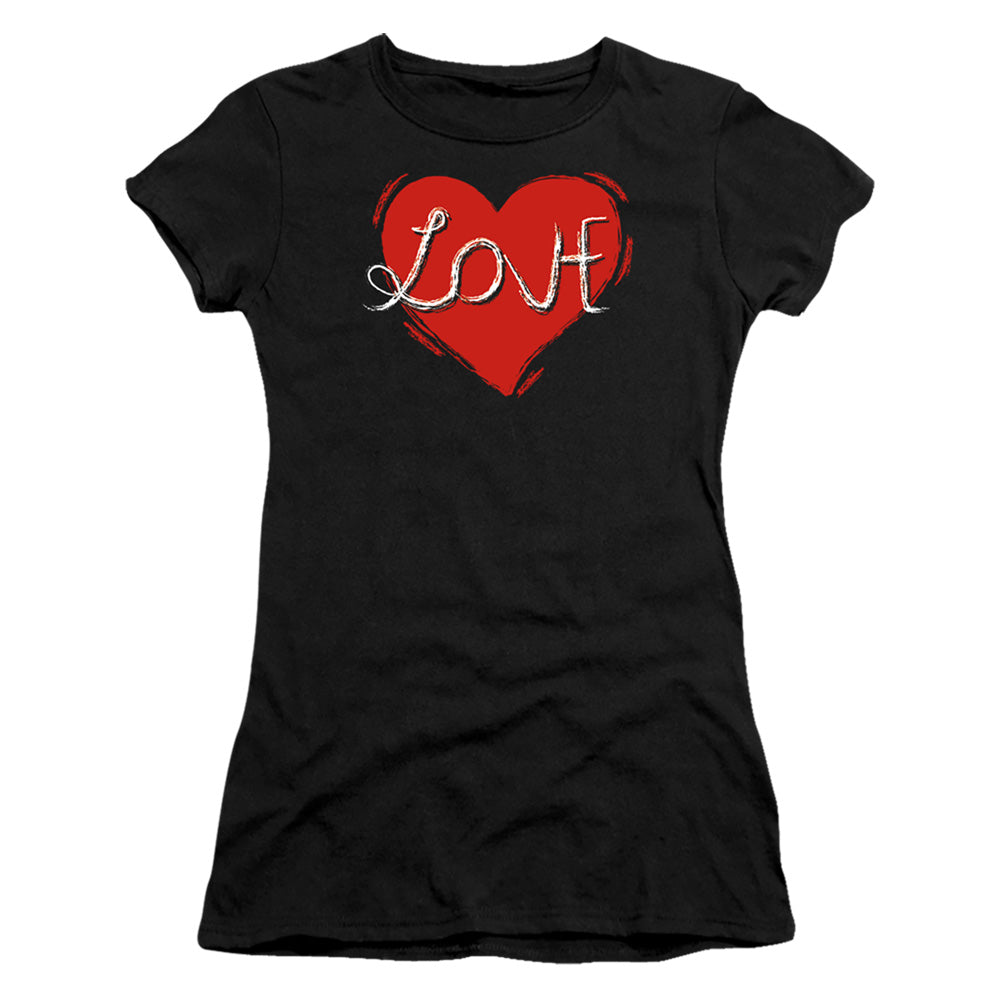 Love - Hate - Short Sleeve Junior Sheer - Black T-shirt