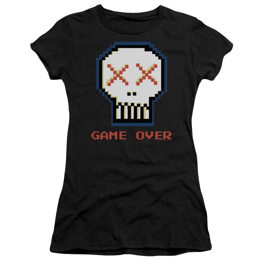 Game Over - Short Sleeve Junior Sheer - Black T-shirt