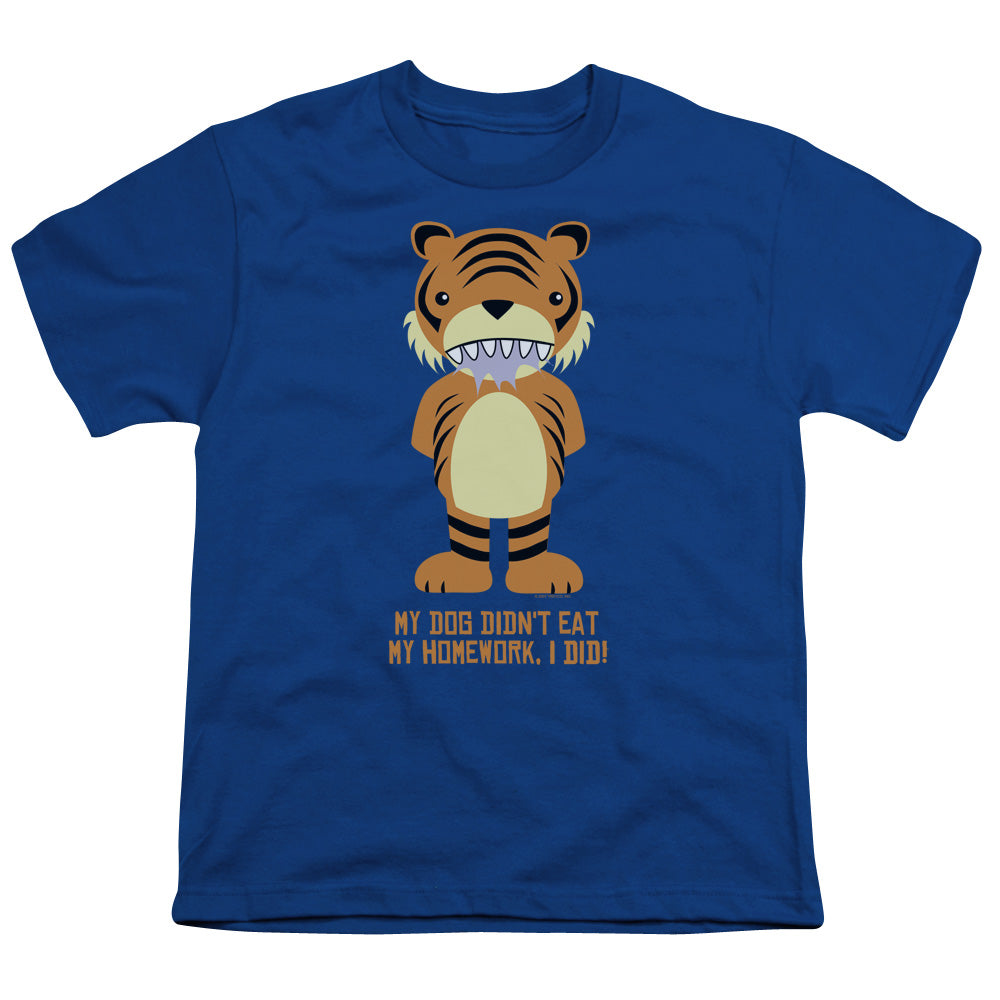 My Homework - Short Sleeve Youth 18 - 1 - Royal Blue T-shirt
