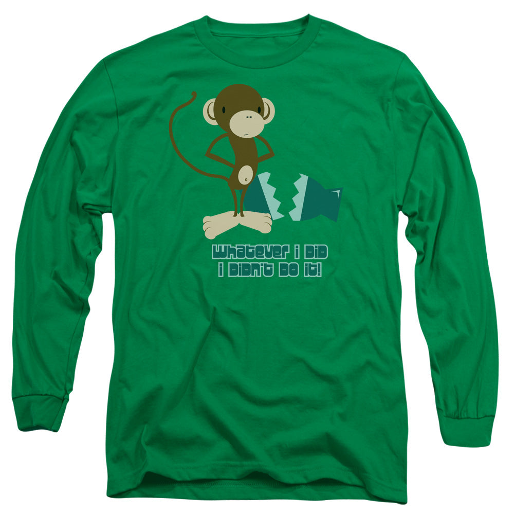 I Didnt Do It! - Long Sleeve Adult 18 - 1 - Kelly Green T-shirt