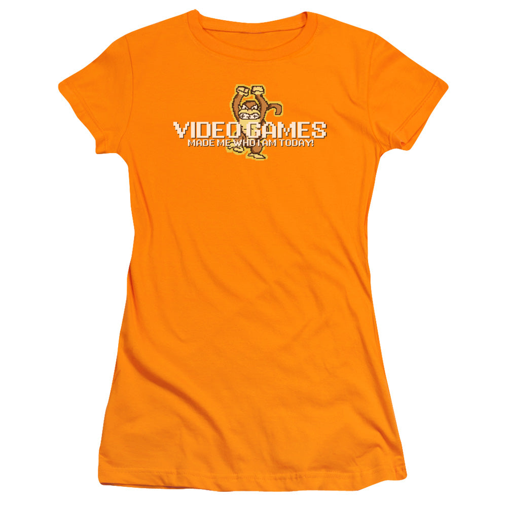 Video Games - Short Sleeve Junior Sheer - Orange T-shirt