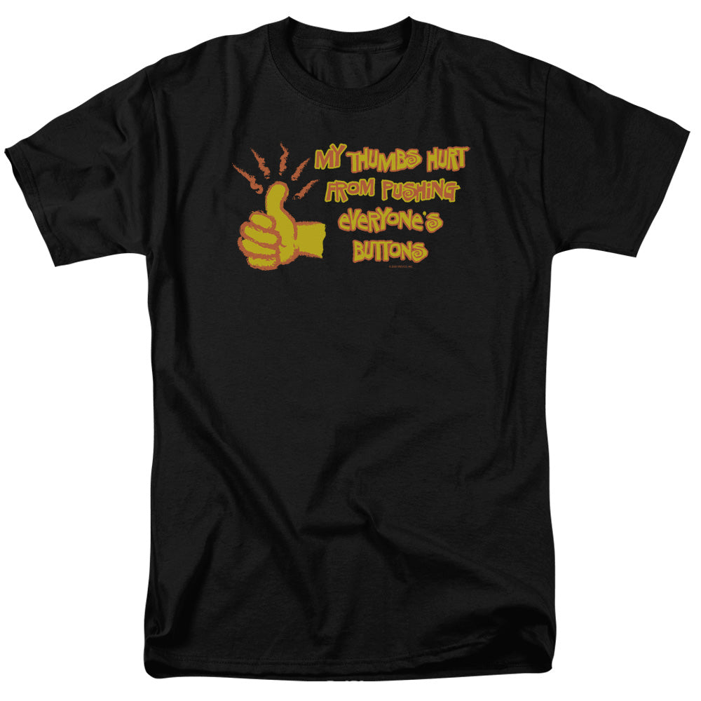 My Thumb Hurts - Short Sleeve Adult 18 - 1 - Black T-shirt