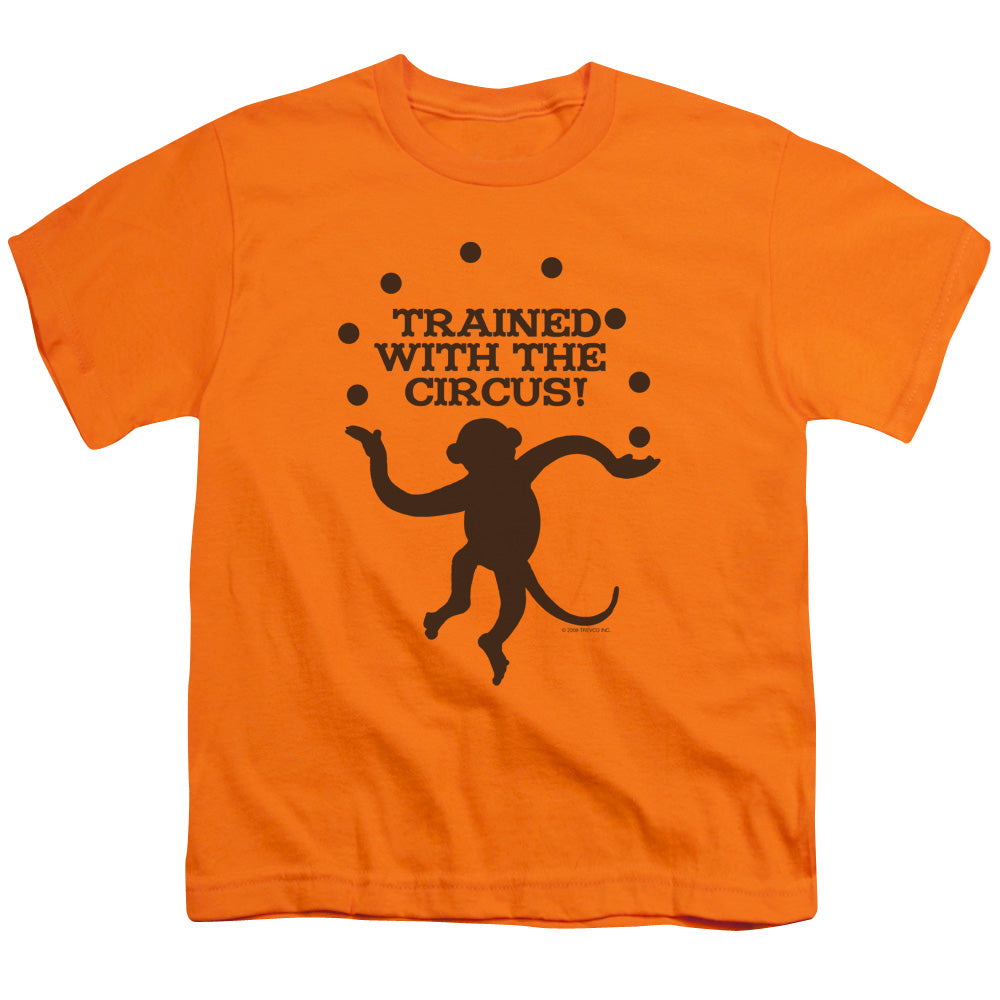 Trained With The Circus - Short Sleeve Youth 18 - 1 - Orange T-shirt