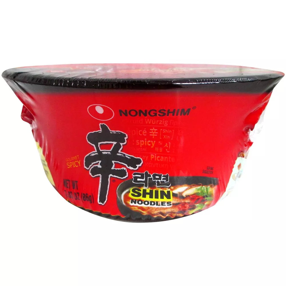 Nongshim Spicy Shin Soup Microwavable Noodle Bowl