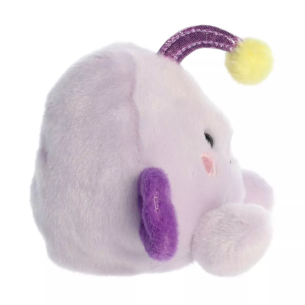 Small Blinky Angler Fish Palm Pals Adorable Stuffed Animal Purple 6.5" Plush