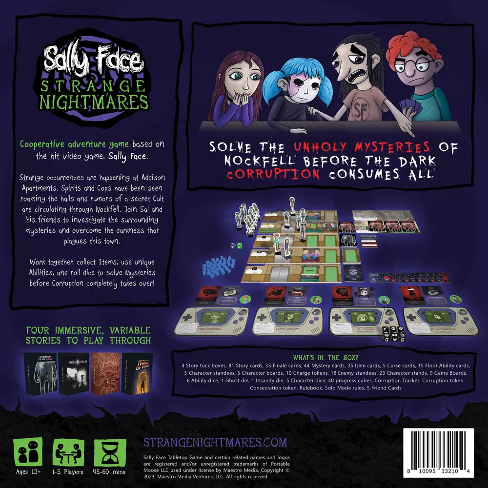 Sally Face: Strange Nightmares Cooperative Board Game