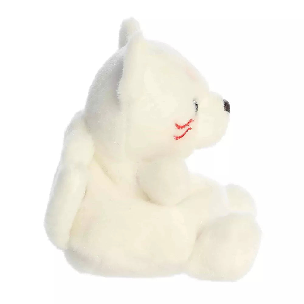 Mini Akari Kitsune Palm Pals Adorable Stuffed Animal White 5" Plush