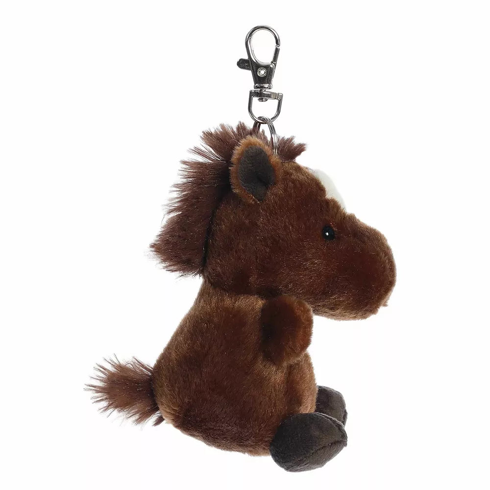 Truffle Brown Horse Palm Pals Adorable Clip-On