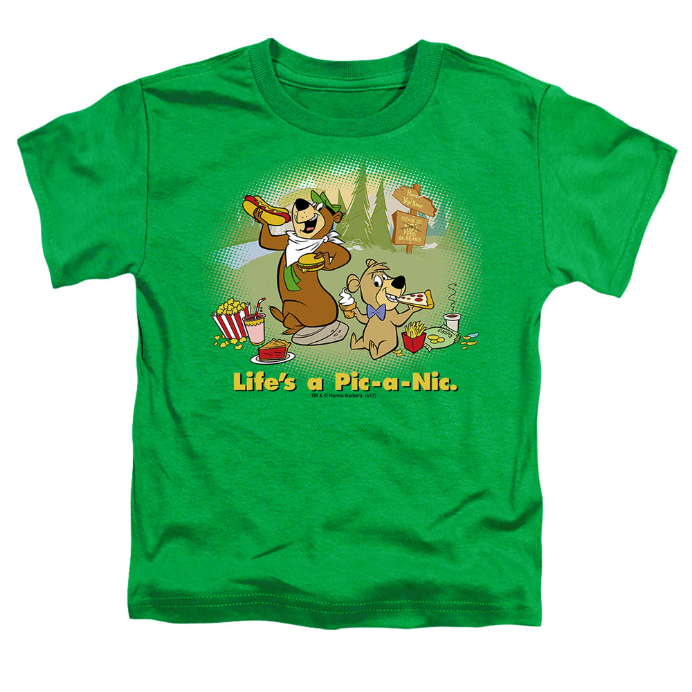 Yogi Bear - Lifes A Pic-a-nic - Short Sleeve Toddler Tee - Kelly Green T-shirt
