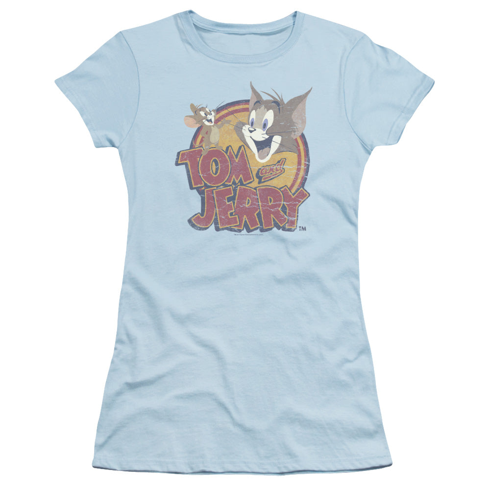 TOM AND JERRY WATER DAMAGED-S/S JUNIOR T-Shirt