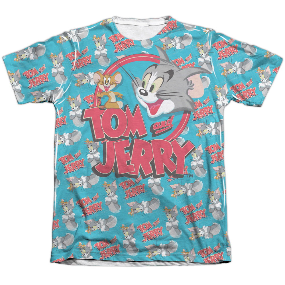 Tom And Jerry - Double Trouble - Adult Poly/cotton Short Sleeve Tee - White T-shirt